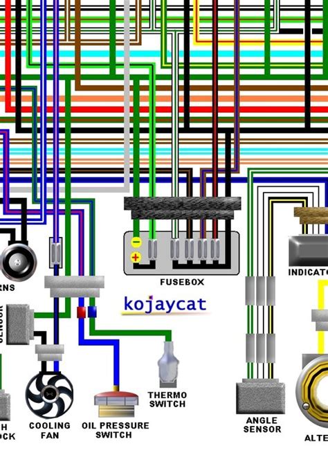 honda gl standard usa spec colour motorcycle wiring diagram