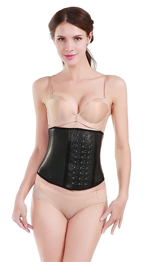 ann darling women s sport latex waist training corset body shaper for
