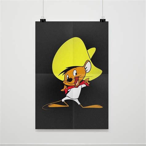 speedy gonzales mexican mouse animal cartoon funny poster funny
