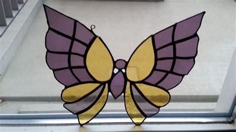 vlinder raamhanger glas  lood catawiki