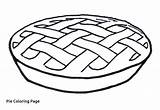 Pie Cherry Coloring Pages Getdrawings Drawing sketch template