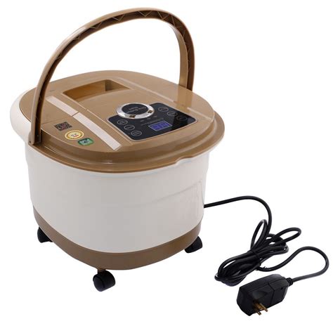 portable spa bath foot massager with led display by