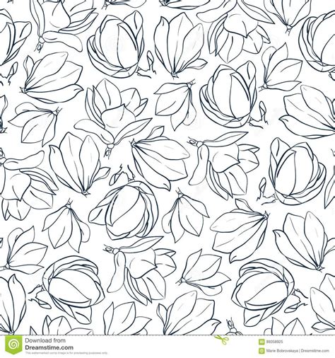magnolia printable  coloring pages coloring cool