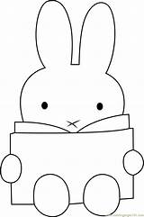 Miffy Coloring Reading Book Pages Coloringpages101 sketch template