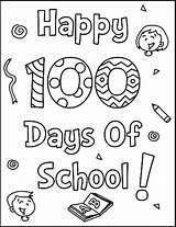 School 100th Hundred Getcolorings Gcssi Getdrawings Clipground Coloringfolder sketch template