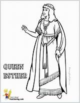Esther Coloring Queen Pages Bible Kids School Sunday Printable Colouring Color Jesus Story Book Heroes Choose Board sketch template