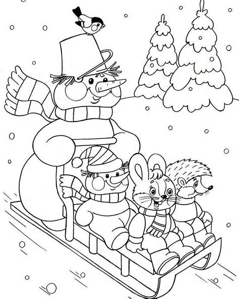 christmas coloring pages   page coloring pages winter christmas
