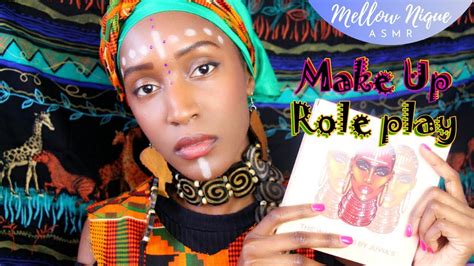 asmr make up role play in africa personal attention from your friend