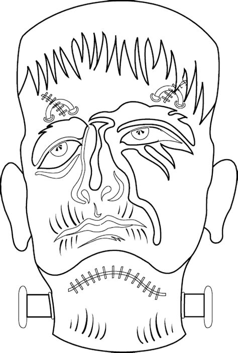 halloween frankenstein printable maskgif image frankenstein