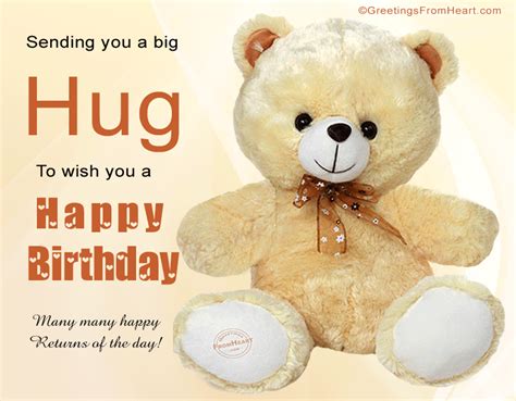sending   big hug     happy birthday