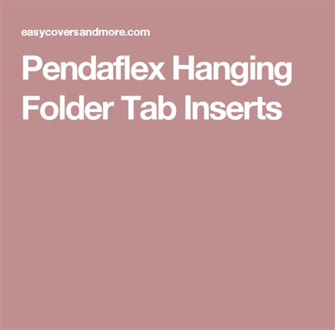 pendaflex tab inserts templates   avery template