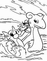 Lapras Pokemon Coloring Pages Template Getcolorings Color Getdrawings sketch template