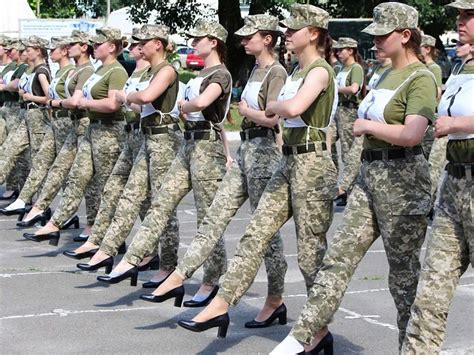 Photos Of Female Soldiers In Ukraine Wearing Heels Sparks Outrage The