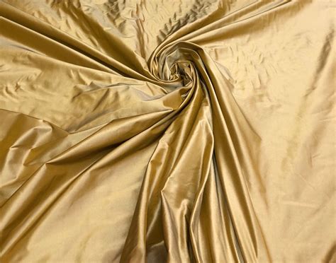 silk taffeta  wide beautiful iridescent antique gold color ailk