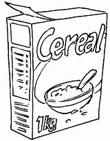 Cereal Drawing Box Sketch Food Cardboard Technology Coloring Drawings Pages Boxes Made Gr8 Bowl Homework Tech Paintingvalley Template sketch template