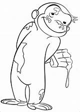 Curious George Coloring Pages Color Print sketch template