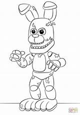 Coloring Pages Ipad Getcolorings Springtrap sketch template