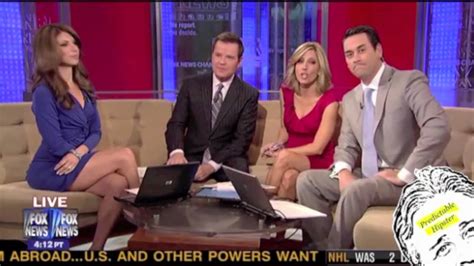 Fox Anchor Pulls Up Skirt While On Air Youtube