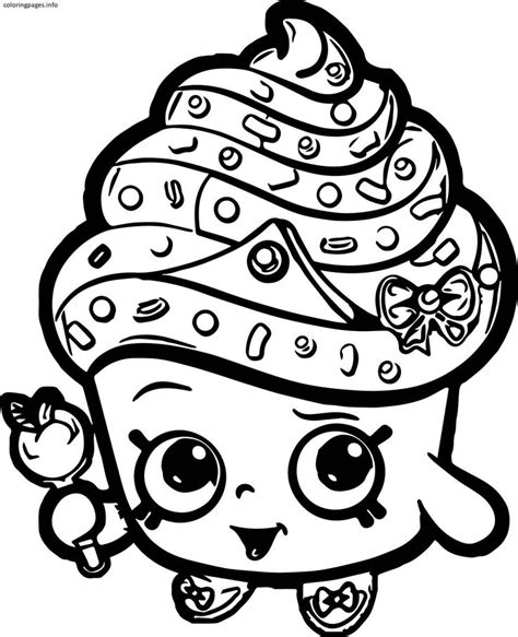 shopkins coloring pages cupcake queen  shopkins coloring pages