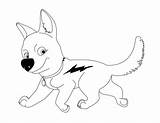 Disney Pages Coloring Bolt Dog Printable Cartoon sketch template