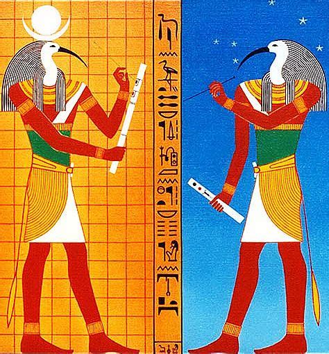 Thoth Writing The Tablet Egyptian Gods Egyptian Egypt