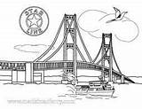 Bridge Mackinac Clipart Coloring Drawing Bridges Pages Island Ruby Michigan Mackinaw Svg Outline Line Clipground Draw Colouring Someday Will Choose sketch template