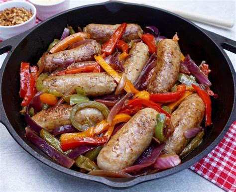 sausage and peppers is a classic italian street food
