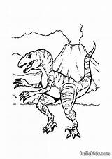 Volcanoes Velociraptor sketch template