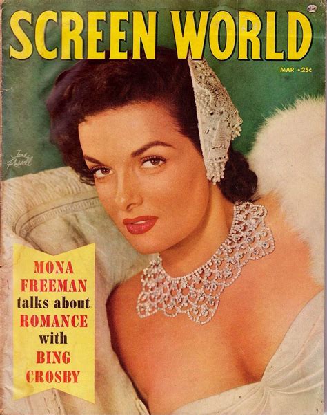 jane russell on the cover of the march 1954 issue of