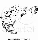 Telescope Pirate Spyglass Peering Outlined Through Illustration Clipart Royalty Toonaday Vector Cartoon Telescopes Clip Using Ron Leishman Spy Glass 2021 sketch template