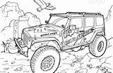 Coloring Pages Jeep Army Colouring Getcolorings Rubicon Sheets Military Printable sketch template