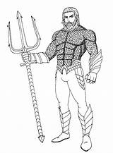 Aquaman Coloring Pages Wonder Adults sketch template