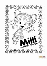 Umizoomi Team Coloring Milli Pages Kids Fun Color Birthday Votes sketch template