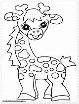 Coloring Jungle Pages Animals Safari Baby Animal African Printables Giraffe Color Cute Preschool Shower Printable Print Templates Kids Zoo Themed sketch template