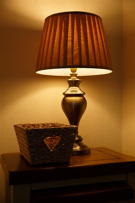 lit table lamp  stock photo public domain pictures