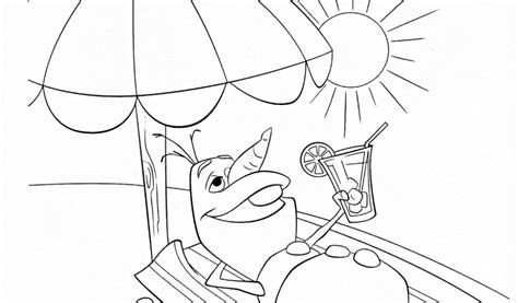 pics  disney frozen olaf  summer coloring page coloring home