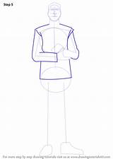 Thrawn Draw Step Wars Star Admiral Drawing Outlines Arms Body Dress sketch template