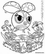 Zoobles Coloring Pages Colorings Ladybug sketch template