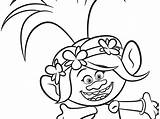 Coloring Branch Trolls Poppy Getdrawings Princess Pages sketch template