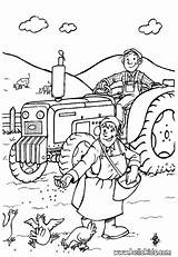 Coloring Pages Farmer Farmers Couple Fun sketch template