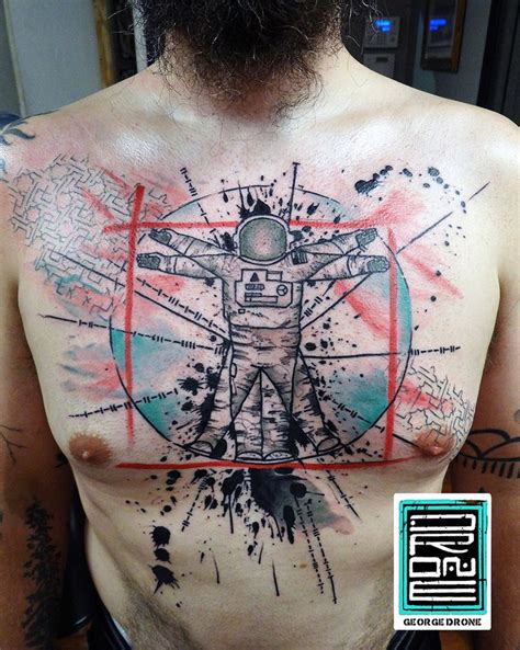 george drone tattoo klonblog tattoos tattoo art tattoos  guys tattoos vitruvian man