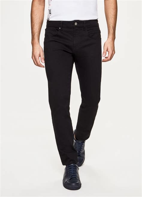 pantalons jeans jean slim style pilote black hackett london homme dehens