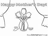 Colouring Tulips Mother Sheet Coloring Mothers Title sketch template