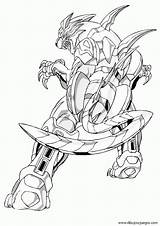 Bakugan Dragonoid Drago sketch template