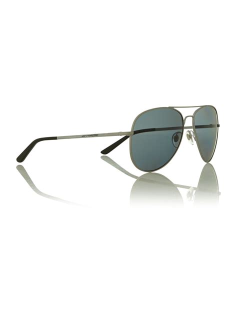 Arnette Mens Lead Silver Aviator Sunglasses In Silver For Men Lead Lyst