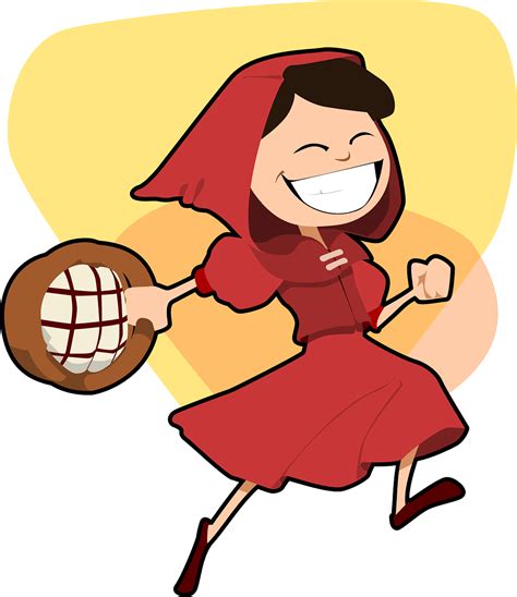 red riding hood girl  vector graphic  pixabay