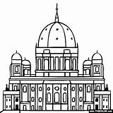Coloring Berlin Cathedral Famous Places Clipart Dom Pages Landmarks Church Germany Berliner Designlooter Clipground 560px 43kb Thecolor sketch template