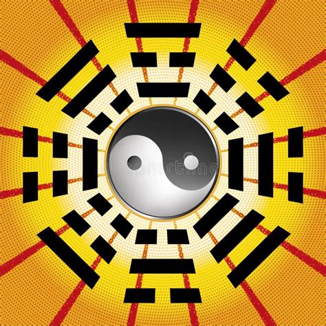 bagua symbol  taoism stock illustration illustration  symbol