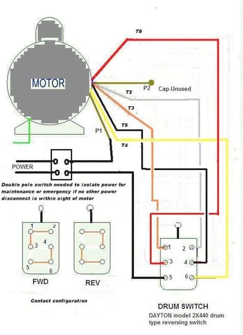 lead single phase motor wiring diagram