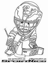 Hockey Goalie Imprimer sketch template